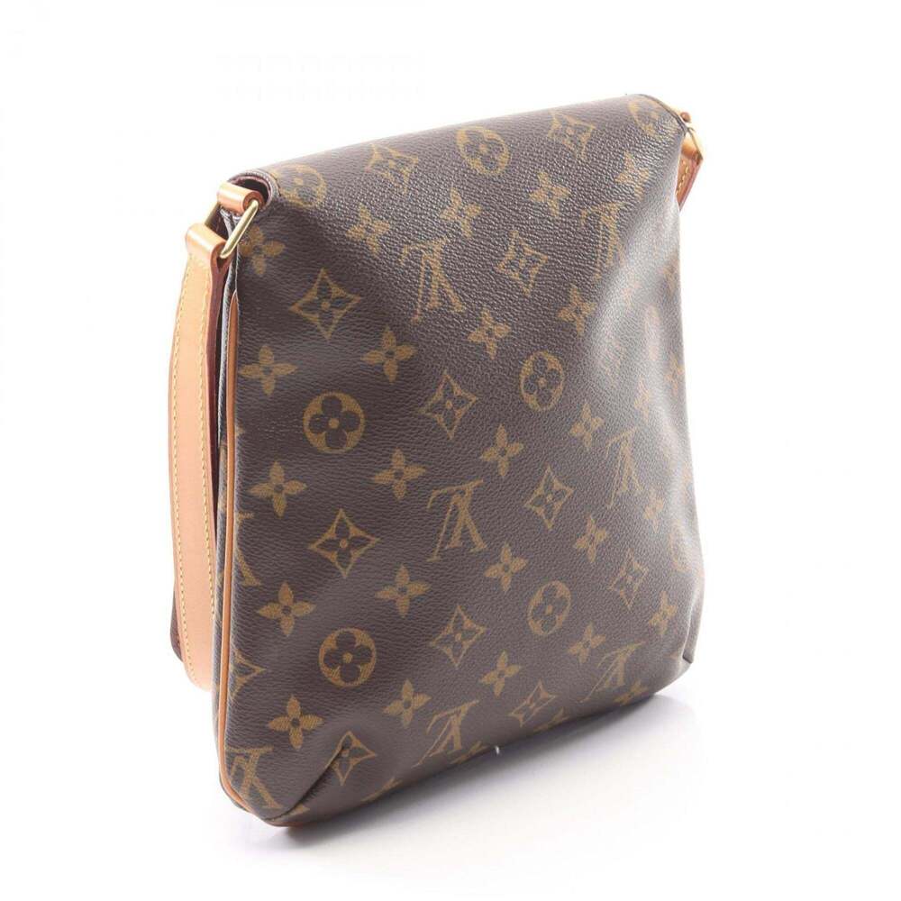 LOUIS VUITTON Authentic Brown Monogram Leather Shoulder Bag - Picture 2 of 9